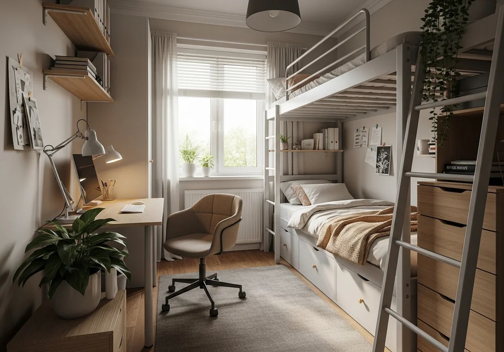 chambre minimaliste espace