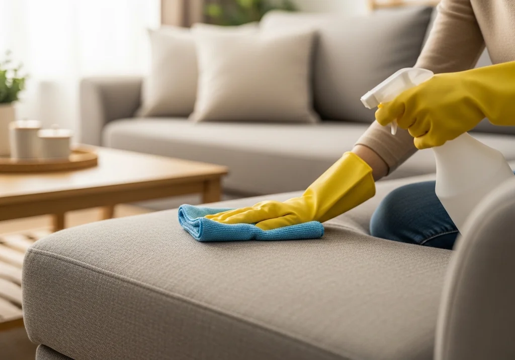 sofa microfibre nettoyage