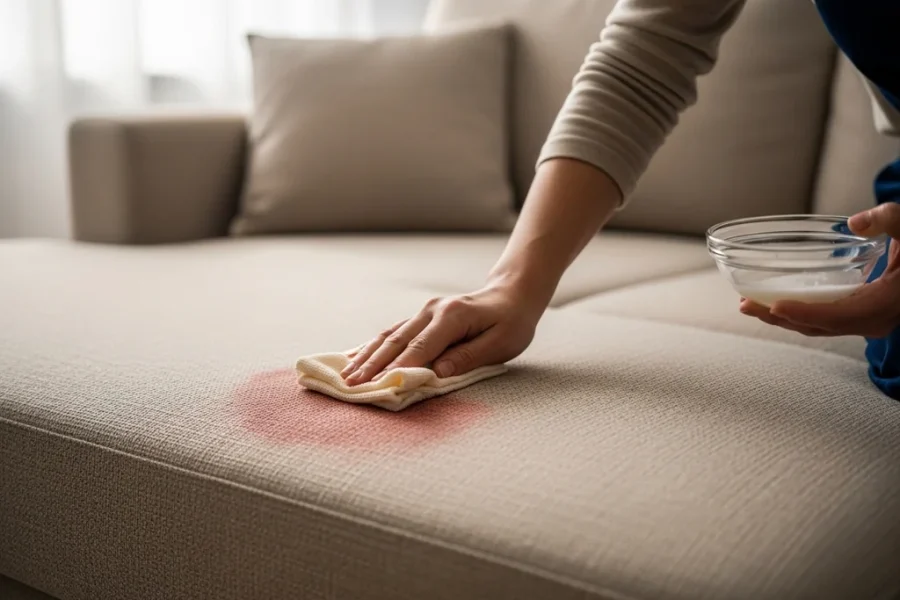 sofa tache nettoyage