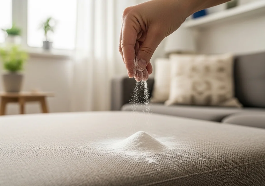 sofa tissu bicarbonate